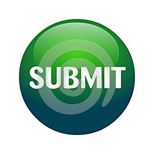 Submit button vector.Green button .