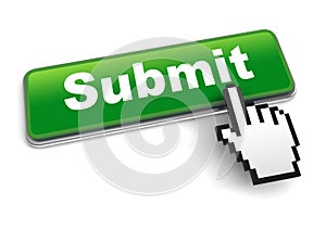 Submit concept 3d illustration isolated