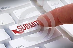 SUBMIT Keyboard Button Online Submission photo