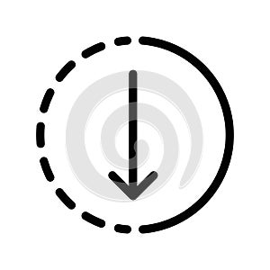 submit progress linear logo mark in black and white