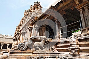Subrahmanyam shrine, Brihadisvara Temple complex, Tanjore, Tamil Nadu. View from South West.
