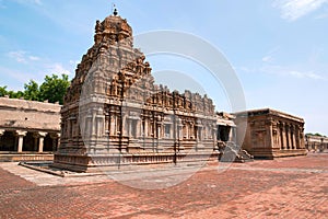 Subrahmanyam shrine, Brihadisvara Temple complex, Tanjore, Tamil Nadu. View from South West.