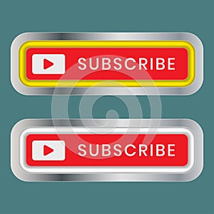 Subscribe button icon - stock vector