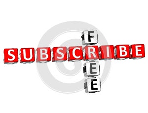Subscribe Free Crossword