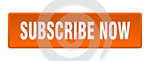 subscribe now button. subscribe now square isolated push button.