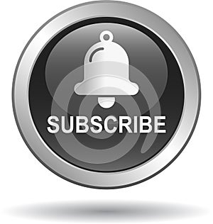 Subscribe now icon web button black