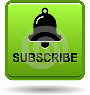 Subscribe now icon web button green