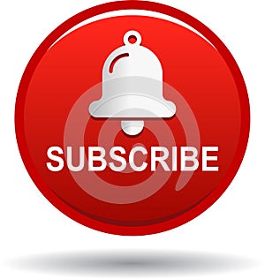 Subscribe now icon web button red