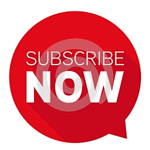 Subscribe Now red button sign