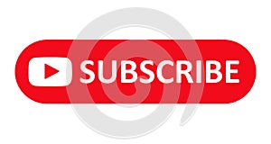 Subscribe red button Ã¢â¬â vector