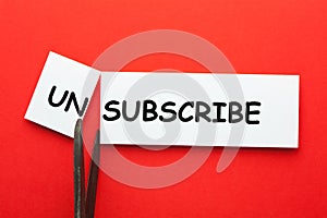 Subscribe Unsubscribe Concept