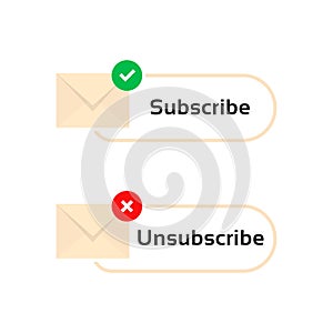 Subscribe and unsubscribe letters