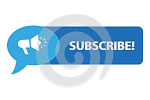 subscribe word on white