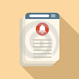 Subscription membership icon flat vector. Business model