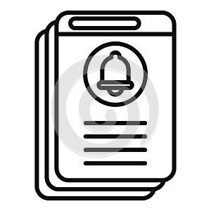 Subscription membership icon outline vector. Business model