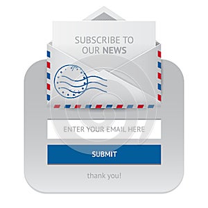 Subscription web form