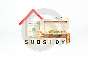 Subsidy education concept