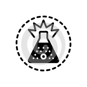 Black solid icon for Substance, stuff and material