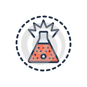 Color illustration icon for Substance, stuff and material