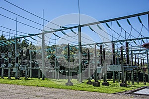 Substation for electricity with lines