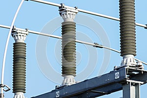 Substation with power lines