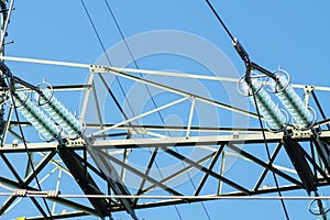 Substation with power lines