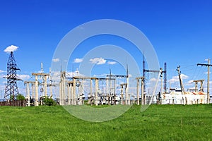 The Substation and Power Transmission Lines.