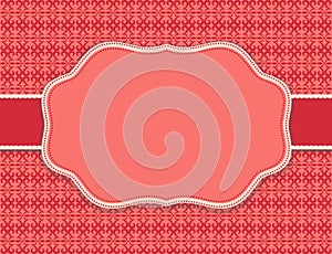 Substrate pattern background red card