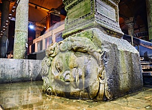 Subterranean Basilica Cistern. Istanbul, Turkey.