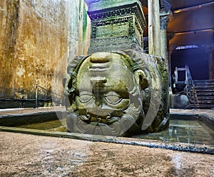 Subterranean Basilica Cistern. Istanbul, Turkey.