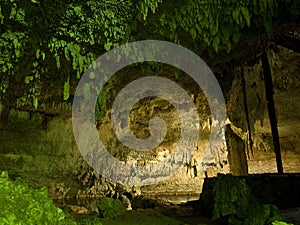 Subterranean cenote in Mexico