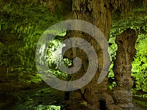 Subterranean cenote in Mexico photo