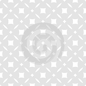 Subtle abstract floral seamless pattern. Vector gray and white background