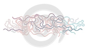 Subtle Abstract Swirling Lines Pattern, vector design Generative AI