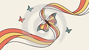 Subtle Abstract Wavy Lines Pattern Vector, Dynamic and Fluid Design, vector design Generative AI