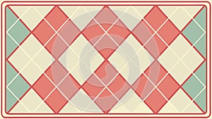 Subtle Argyle Diamond Pattern, Classic Textile Texture, vector design Generative AI