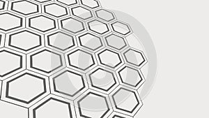 Subtle 3D Hexagonal Honeycomb Pattern Background, vector design Generative AI
