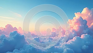 Subtle gradient sky, clouds seamlessly looping , pattern, backdrop