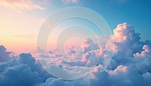 Subtle gradient sky, clouds seamlessly looping , texture, continuous, element