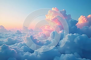Subtle gradient sky, cloudscape seamless loop, seamless, repeat