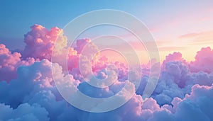 Subtle gradient sky, cloudscape seamlessly repeating, calm, white, banner