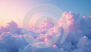 Subtle gradient sky, soft clouds seamlessly looping , vibrant, wallpaper