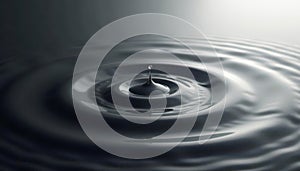 Subtle grayscale gradient, overlapping circles forming ripple effect, dynamic, lines