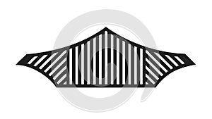 Subtle Grey Wavy Lines Abstract Design Element, vector design Generative AI