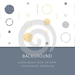 Subtle grunge texture, background with circles, vintage abstract backdrop, minimalist pattern, festive decoration