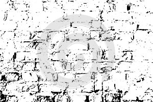 A subtle grunge texture, damaged old brick wall. Vector background.