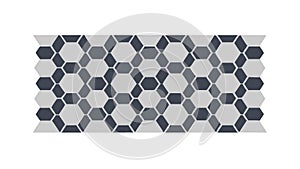 Subtle Hexagonal Grid Geometric Pattern, vector design Generative AI