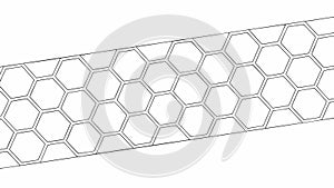 Subtle Interconnected Hexagonal Honeycomb Pattern: Clean Geometric, vector design Generative AI