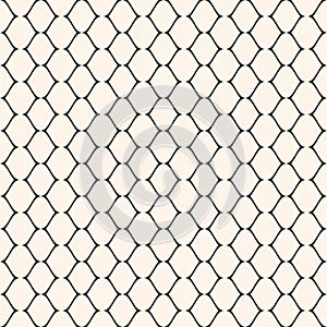 Subtle mesh texture. Vector seamless pattern, delicate lattice