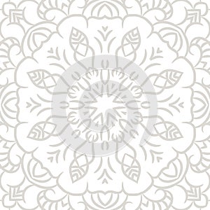 Subtle openwork vector seamless pattern